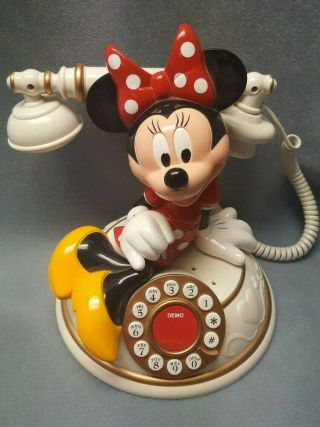 Vintage Minnie Mouse Telemania Disney Desk Phone Telephone