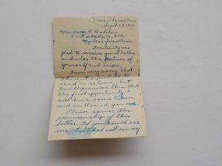 Wwi Letter 1918 France 51st Infantry Faber Virginia Soldier World War One Ww1