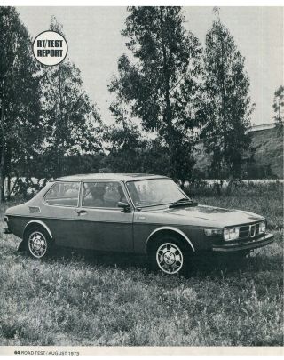 1973 SAAB 99 EMS 5 PAGE ROAD TEST ARTICLE 2