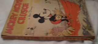 Vintage Mickey Mouse Crusoe 1936 by Walt Disney Whitman Pub. 2