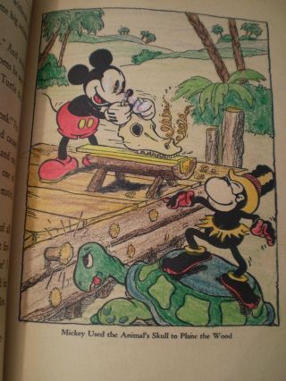 Vintage Mickey Mouse Crusoe 1936 by Walt Disney Whitman Pub. 6