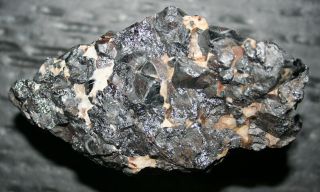 Franklinite Crystals W Calcite Fluorescent Mineral,  Franklin,  Nj