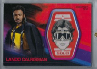 Topps Star Wars A Solo Story Lando Calrissian Han Solo Red Patch Mp - Lch True 1/1