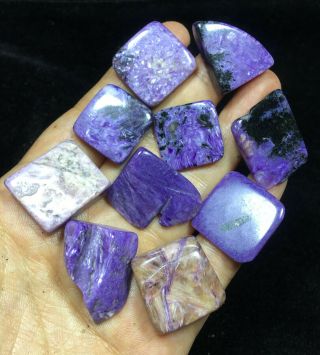 64gnew Gemmy Natural Top Gem Grade Purple Charoite Crystal Polished Healing24f