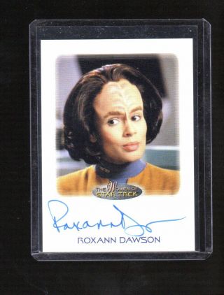 2017 Woman Of Star Trek 50th Anniversary Roxann Dawson Autographed Card