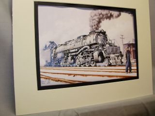 Union Pacific Big Boy Steam Loco By Artist Railroad Archives Museum Art Hs
