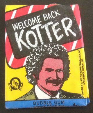 1976 Opc Welcome Back Kotter Trading Cards Wax Pack