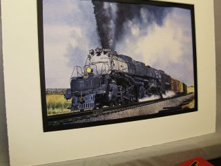 Union Pacific Big Boy High Plains Drifter Art Illustrated Railroad Archives Ss