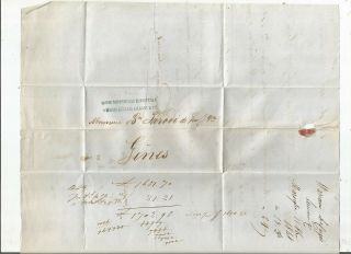 Stampless Folded Letter: 1848 Marseille,  France To Genes