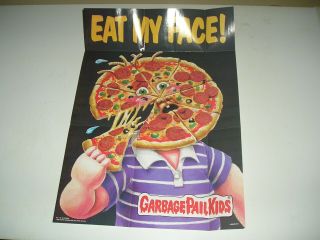 1986 Topps Garbage Pail Kids 17x12 Poster 7 Eat My Face W/ Wrapper