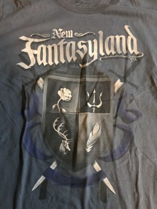 RARE 2013 Disney Parks Opening Fantasyland T - Shirt Tee Adult XL WORLD LAND 2