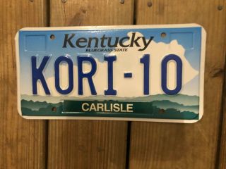 Kentucky Ky Vanity License Plate Kori 10 - Corey Cori Korey Perfect 10 Euc