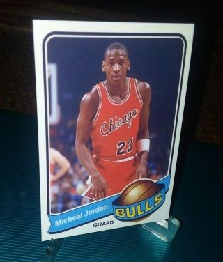 Chicago Bulls Michael Jordan 1979 - 80 Style Custom Art Card Blank Back