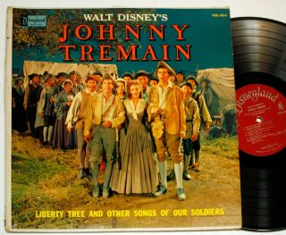 Disney Johnny Tremain Tv Show Lp - Songs Of Soldiers - Disneyland Maroon - 1960s - Krfx