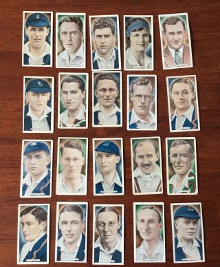 Cigarette Cards.  Cricket,  Tennis & Golf Celebrities.  Ardath.  1935.  20/50.