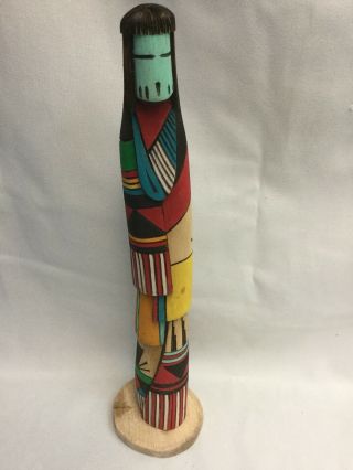 Flute Player Native American Shalako Kachina Doll Signed By Artist