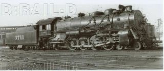 9cc745 Rp 1940s/2000s At&sf Santa Fe Railroad 4 - 8 - 2 Locomotive 3711