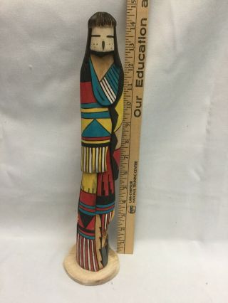 SNOW MAN Native American Shalako Kachina Doll Signed By The Artist 2