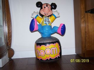 Vintage 1970s Disney Mickey Mouse Boom inflatable punching bag/bop bag 3