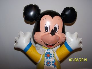 Vintage 1970s Disney Mickey Mouse Boom inflatable punching bag/bop bag 4