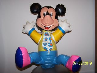 Vintage 1970s Disney Mickey Mouse Boom inflatable punching bag/bop bag 5