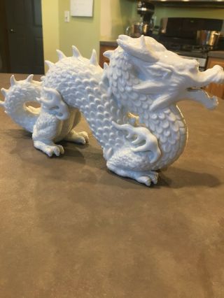 Vtg Japanese Asian Dragon Porcelain Ceramic Yoshimi Statue Figurine Numbered 3