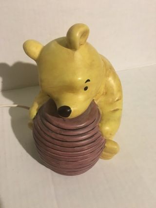 Vintage Classic Pooh Charpente Night Light Ceramic Pooh Tabletop Lamp