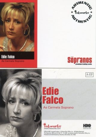 Sopranos Unsigned Autograph Card Inkworks Rare Edie Falco " Carmela "