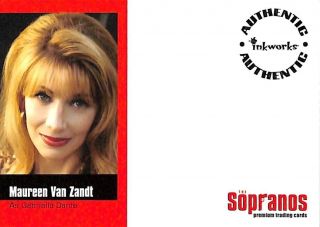 Sopranos Unsigned Autograph Card Inkworks Rare Maureen Van Zandt