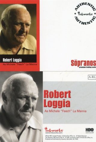 Sopranos Unsigned Autograph Card Inkworks Rare Robert Loggia