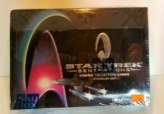 Star Trek Generations Cinema Movie Collector Trading Pack Box Skybox