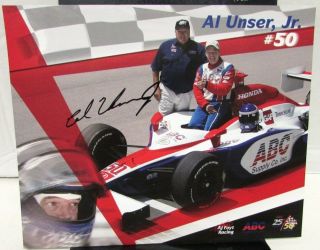 2007 Al Unser Jr Signed Hand Out Aj Foyt Racing 50 Indianapolis 500 Indy Car