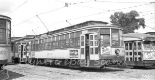 B&w Negative Twin City Lines Railroad Streetcar 1510 St Paul,  Mn 1953