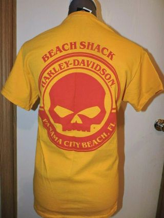 Harley - Davidson Beach Shack t - shirt Men ' s size S Panama City Beach Fl 3
