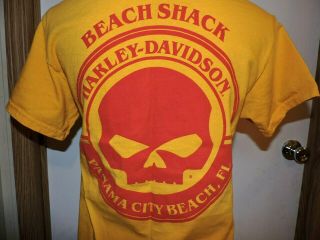 Harley - Davidson Beach Shack t - shirt Men ' s size S Panama City Beach Fl 4