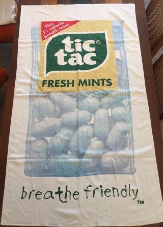 Tic Tac Fresh Mints Breathe Friendly Beach Towel 34 " X 60 "