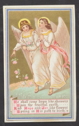 C4513 Victorian Goodall Xmas Card: Angels