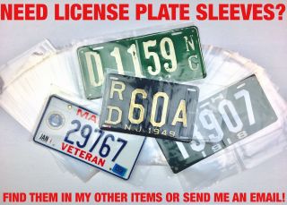 99 CENT 1956 Connecticut License Plate N9156 2