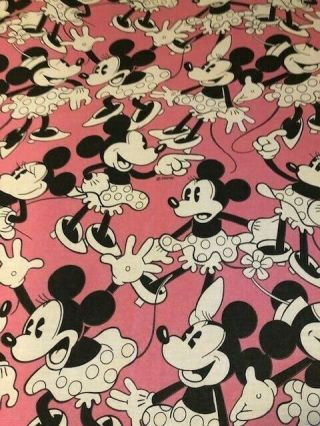 Vintage Disney Minnie Mouse Twin Size Flat Sheet 4