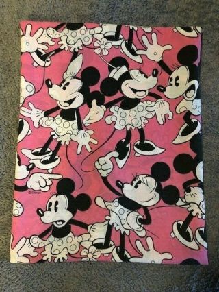 Vintage Disney Minnie Mouse Twin Size Flat Sheet 7