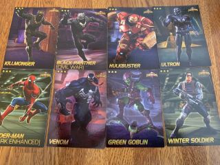 Dave And Busters Marvel Contest Of Champions Cards Black Panther Killmonger,  More