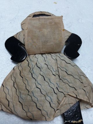 Vintage Black Americana Cardboard Mammy Aunt Jemima w/ Handmade Clothing Japan 5