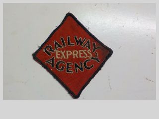 Railway Express Agency Railroad Train Station Logo Patch