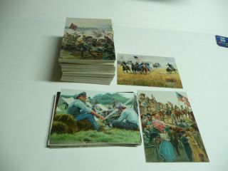 1997 The Blue And The Gray Civil War Complete 72 Cards By Mort Kunstler,  1 P2