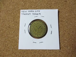 York City Nyc Subway Transit Authority Good For One Fare Token Coin (pg1740)