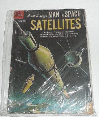 Dell Walt Disney 954 Man In Space Satellites Sputnik Explorer Vanguard 1958