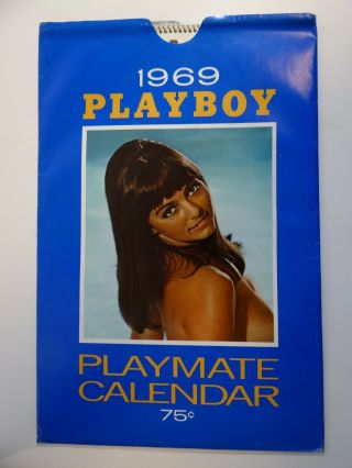 1969 Playboy Playmate Wall Calendar In Sleeve
