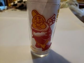 Htf Rare Disney Snow White Doc 2 Colored Glass