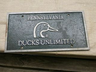 Pennsylvania Ducks Unlimited License Plate - Heavy Aluminum