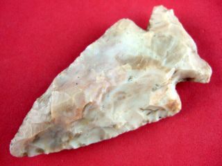 Fine Quality Authentic 3 1/4 Inch Ohio Hopewell Point Indian Arrowheads